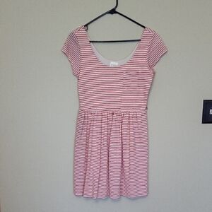 Red Camel Pink Striped Dress